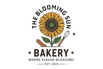 unique bakery logo design for cake and pastry shops