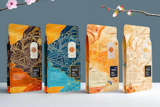 design artistic pouch and packaging