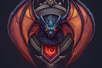 do an amazing fantasy game logo