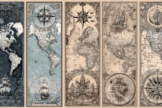 do map design for custom events, festivals, and vector map illustrations