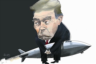 design a political cartoons illustration