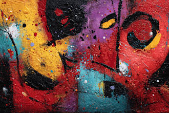 abstract painting art or color abstract art