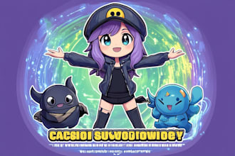 draw twitch emotes, chibi emotes, badges