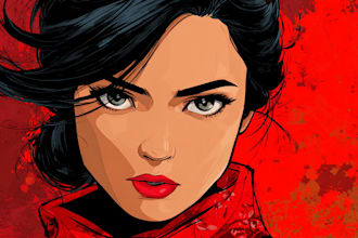 create comic book and custom illustration