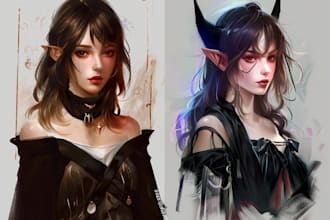 draw a semi realistic character