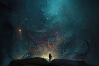 write a magical fantasy book cover