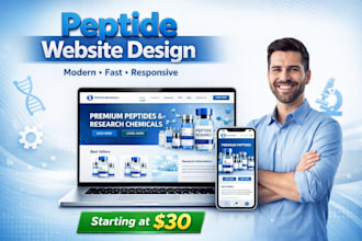 peptide website, research peptide, peptide ecommerce website