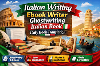italian writing ebook writer ghostwriting italian book italy book translation