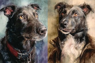 paint stunning pet portrait