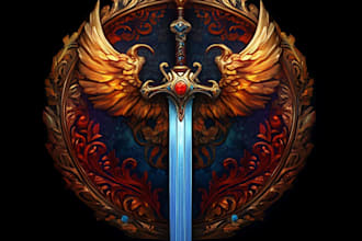 unique and detailed fantasy logo