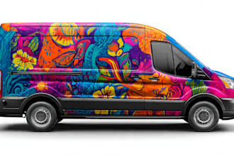 do car wrap, van wrap design vehicle wrap