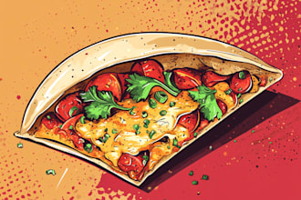 food pop art of your food pop art