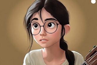 draw portrait vector illustration