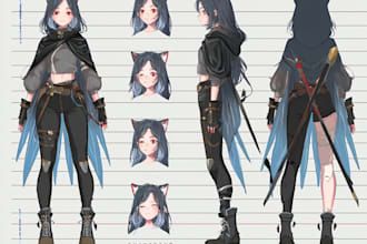 make illustration in anime and manga style