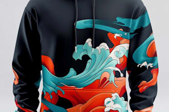 do custom hoodie design or clothing design