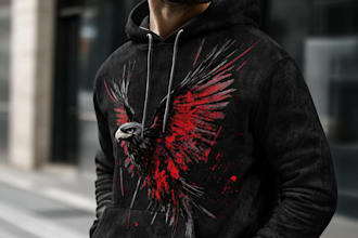 do custom hoodie design or clothing design