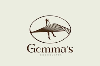 design a creative chocolate, bakery, sweets and food logo