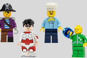 design custom lego 3d model car house technic moc with building instructions and