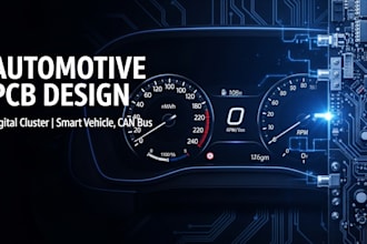 develop pcb for automotive dashboard digital cluster and smart vehicle systems