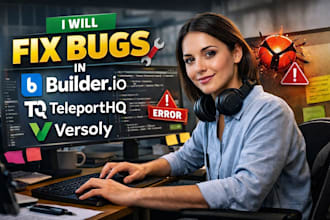 fix bugs in builder io teleporthq and versoly websites