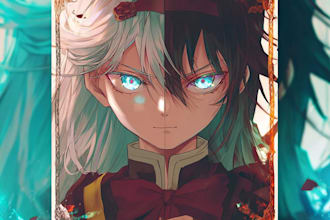 draw anime characters illustration