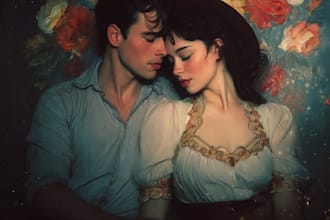 create amazing watercolor couple portrait
