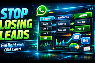 build gohighlevel CRM automation, sales pipeline, lead distribution system
