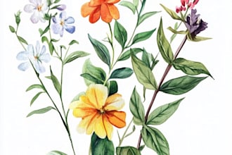 design a botanical illustration