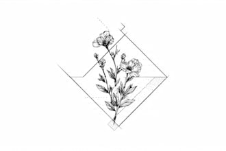 design an amazing minimalist lineart tattoo for you