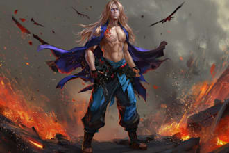 create original characters, fanart, and fantasy portraiture