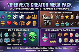 create pixel game icon, 2d game assets, pixel art icon, items skill ability icon