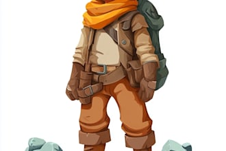 draw 2d game character