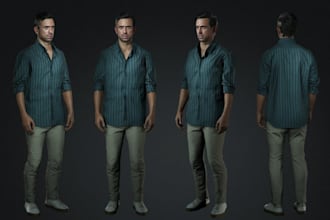 rig, animate 3d character creator 4 and iclone 8 characters, cc4, retopology