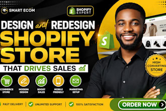 design redesign shopify ecommerce dropshipping store sales