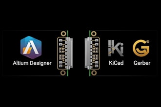 design pcb layout, pcb circuit multilayer boards using altium, gerber and kicad