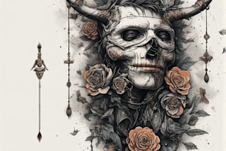 design professional tattoo and custom tattoo