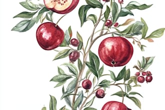 draw botanical illustration art for you