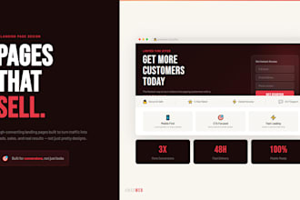 design a landing page build a high converting landing page