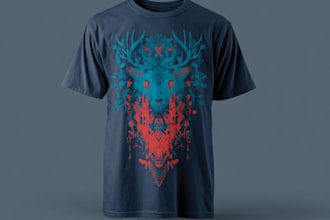create a custom t shirt design or graphic t shirt design