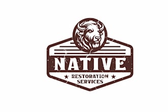 draw custom vintage logo, badge, emblem, or label