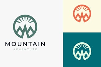 create outdoor, travel, hiking, and adventure logo design
