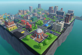 create a custom 3d roblox game map, obby, city, and immersive game environments