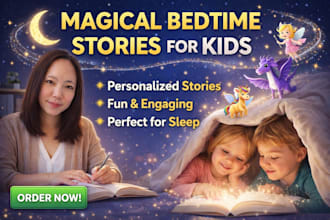 write magical bedtime stories for kids using an engaging storytelling