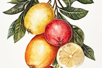 draw a botanical illustration