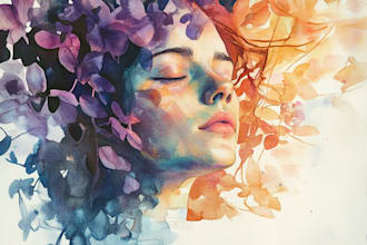 design a watercolor illustration