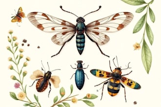 create insects, animals and botanical illustrations