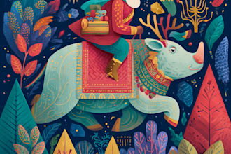 create festive holiday christmas design illustration