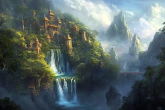 design stunning fantasy landscape