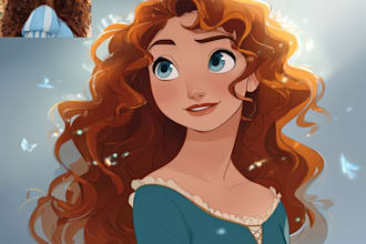 draw cartoon disney portrait