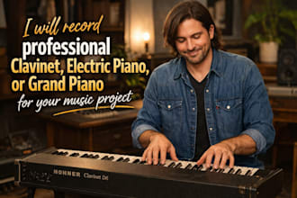 record live clavinet, electric piano, or grand piano for your music project